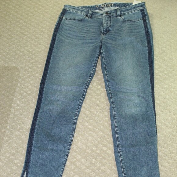 G Giuliana G-Sculpt Women's Size 32" x 30" Straight Santa Monica Wash Blue Jeans - Picture 1 of 6